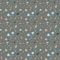 Terrazzo texture seamless pattern vector