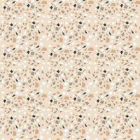 Terrazzo texture seamless pattern vector