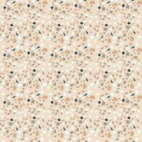 Terrazzo texture seamless pattern vector