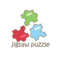 Alphabet J For Jigsaw Puzzle Vocabulary School Lesson Student Cartoon Illustration Vector Clipart