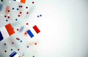 Happy Bastille Day on 14 july Illustration background photo