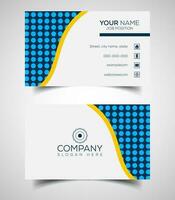 Double-sided creative and modern business card template. Vector illustration