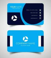 Double-sided creative and modern business card template. Vector illustration