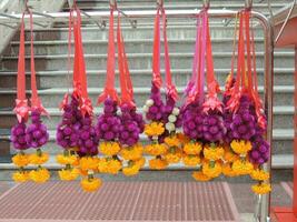 Phuang malai or malai, Thai floral garland, Thai flower garland. photo