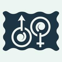 gender illustration logo. vector