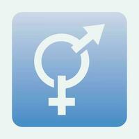 gender illustration logo. vector