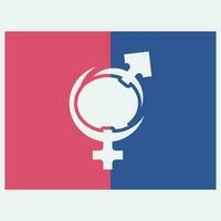 male and female gender logos vector