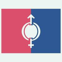 male and female gender logos vector