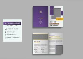Awesome Back To School Bifold Brochure Design Template vector