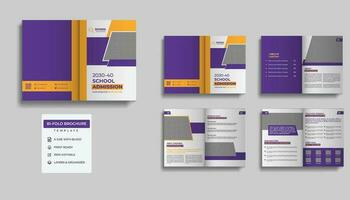 Awesome Back To School Brochure Design Template vector