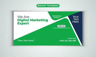 Digital marketing agency business banner design vector template