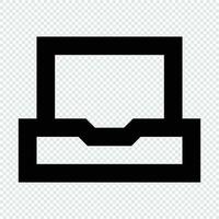 Laptop icon. Suitable for website UI design vector