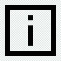 Info icon. Suitable for website UI design vector