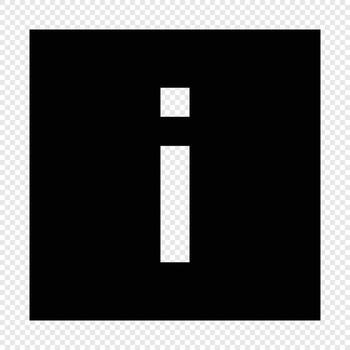 Info icon. Suitable for website UI design vector