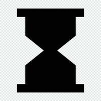 Hourglass icon. Suitable for website UI design vector