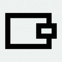 Wallet icon. Suitable for website UI design vector