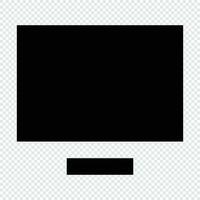 Monitor icon. Suitable for website UI design vector
