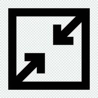 Resize icon. Suitable for website UI design vector