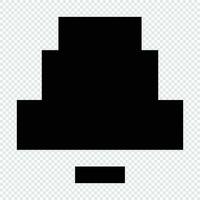 Notification icon. Suitable for website UI design vector