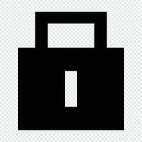 Lock icon. Suitable for website UI design vector