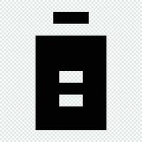 Battery icon. Suitable for website UI design vector