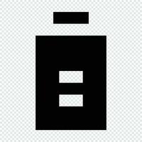 Battery icon. Suitable for website UI design vector