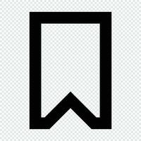 Bookmark icon. Suitable for website UI design vector