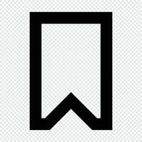 Bookmark icon. Suitable for website UI design vector