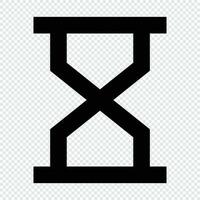 Hourglass icon. Suitable for website UI design vector
