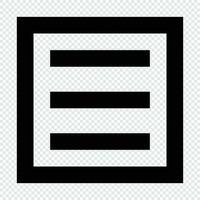 Menu icon. Suitable for website UI design vector