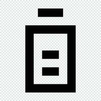 Battery icon. Suitable for website UI design vector