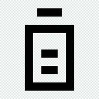 Battery icon. Suitable for website UI design vector