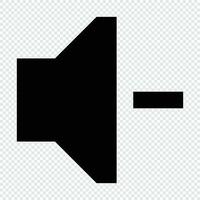 Volume Down icon. Suitable for website UI design vector