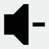 Volume Down icon. Suitable for website UI design vector