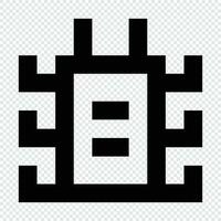 Bug icon. Suitable for website UI design vector