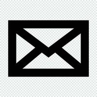 correo electrónico icono. adecuado para sitio web ui diseño vector