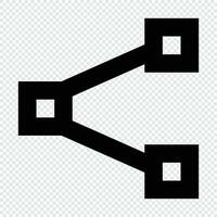 Share icon. Suitable for website UI design vector