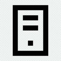 Personal Computer icon. Suitable for website UI design vector