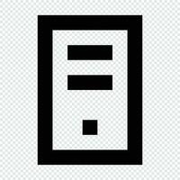 Personal Computer icon. Suitable for website UI design vector