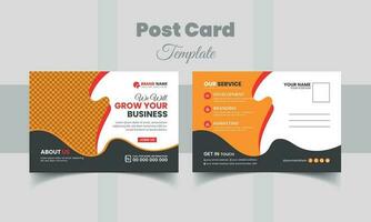 Post card template vector