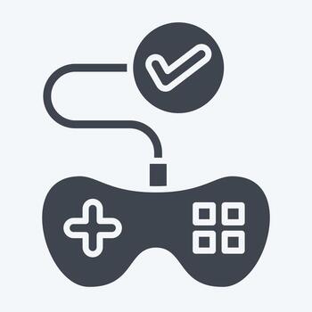 Icon Testing. related to Art and Media symbol. glyph style. simple design editable vector