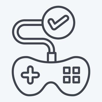 Icon Testing. related to Art and Media symbol. line style. simple design editable vector