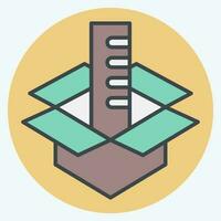 Icon Think Different. related to Art and Media symbol. color mate style. simple design editable vector