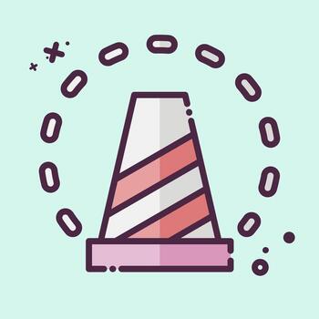 Icon Under Construction. related to Art and Media symbol. MBE style. simple design editable vector