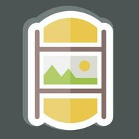 Sticker Photo Gallery. related to Art and Media symbol.simple design editable vector