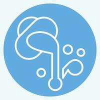 Icon Color Management. related to Art and Media symbol. blue eyes style. simple design editable vector
