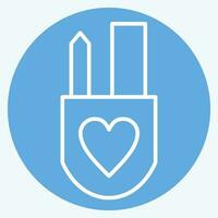 Icon Design Tools. related to Art and Media symbol. blue eyes style. simple design editable vector
