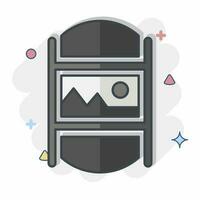 Icon Photo Gallery. related to Art and Media symbol. comic style. simple design editable vector