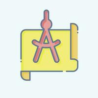 Icon Project Management. related to Art and Media symbol. doodle style. simple design editable vector