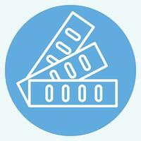 Icon Color Card. related to Art and Media symbol. blue eyes style. simple design editable vector
